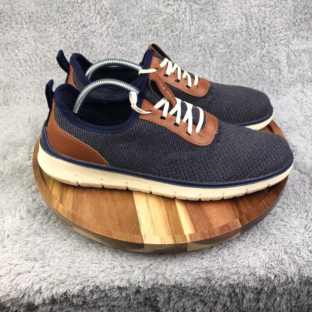 Cole Haan Generation ZERØGRAND Stitchlite Sneakers Mens 10 Blue Knit Casual Shoe